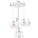 GobekUsa Iron Cage Pendant Lights | Modern Ceiling Chandelier for Living Room & Kitchen