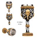 GobekUsa Dragon King Goblet 200ml: Retro Stainless Steel Wine Glass Gothic Whiskey Cup