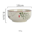 GobekUsa 6/7 Inch Ceramic Ramen Bowl - Large Soup Noodle Bowl for Kitchen and Hotel Use