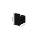 GobekUsa Black Matte Stainless Steel Bathroom Hardware Set: Paper Holder, Toothbrush Holder, Towel Bar & Accessories