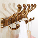 GobekUsa Antique Bronze Carved Robe Hook Towel Hanger for Bathroom and Kitchen