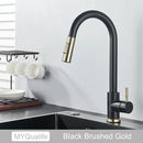 GobekUsa Gold Kitchen Faucet with Touch Sensor Control for Sensitive Mixer Experience