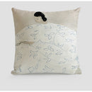GobekUsa Japanese Art Handmade Square Cushion Cover 45x45 for Literary Youth Fashion
