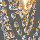 GobekUsa Crystal Sun Flower Ceiling Chandelier - Golden/Silver for Foyer, Bedroom, Aisle Decor
