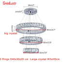 GobekUsa Crystal LED Chandelier: Modern Pendant Light for Luxury Home Decor and Living Room