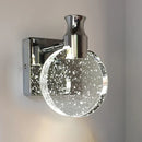 GobekUsa Crystal Wall Lamp: Modern Bedside Sconce for Bedroom, Living, Dining, Makeup