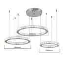 GobekUsa Crystal LED Chandeliers: Modern Pendant Light for Living Room.