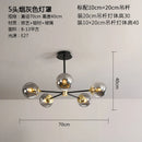 GobekUsa Glass Ball LED Chandelier - Modern Indoor Lighting Fixtures for Living Room & Bedroom