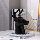 GobekUsa Deer Head Ceramic Vase - Home Decor Animal Head Flower Vase