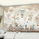 GobekUsa Kawaii Bear Tapestry Wall Hanging for Children's Room Décor