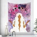 GobekUsa Bohemian Moon Tarot Tapestry for Home Decor and Yoga Mat