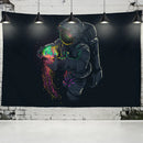 GobekUsa Jellyfish Interstellar Sky Tapestry Wall Hanging: Astronaut Design for Boho Dorm Decor