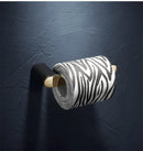 GobekUsa Gold & Black Bathroom Set - Shelf, Towel Rack, Holder, Brush Holder & More