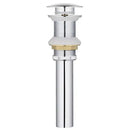 GobekUsa Brushed Gold Pop-Up Drain Stopper for Bathroom Sink Vessel Vanity