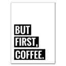 GobekUsa "Awakened Aromas" Canvas Print - Nordic Black & White Coffee Quotes