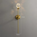 GobekUsa Crystal Wall Lamp: Modern Light Luxury LED Fixture for Bedroom, Living Room & TV Background