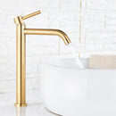 GobekUsa Black Deck Mounted Basin Mixer Tap | Hot Cold Water Faucet for Bathroom Basin