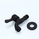 GobekUsa Antique Black Brass Wall Mount Bibcock Tap for Outdoor Garden and Washing Machine