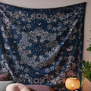 GobekUsa Celestial Floral Moon Phase Tapestry: Hippie Boho Room Decor & Wall Art