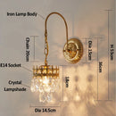 GobekUsa Crystal Wall Lamp: Luxury Lighting for Bedroom, Living Room, Hotel, Cafe, Lobby