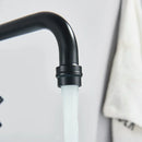 GobekUsa Black Kitchen Faucet: Wall Mounted Swivel Mixer Tap for Bath Sink