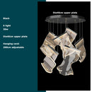 GobekUsa Golden Love Paper Chandelier: Postmodern LED Designer Lighting for Foyer