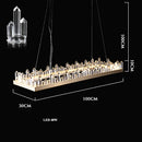 GobekUsa Dimmalbe LED Crystal High Ceiling Chandelier for Living Room