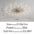 GobekUsa LED Acrylic Ceiling Light Fixture for Bedroom Hall Living Room Kids, Modern Luster