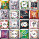 GobekUsa Green Tropical Leaves Pillow Cover - Four Season Landscape Decor