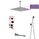 GobekUsa 16" Big Rainfall Shower Faucet with Digital Display and Single Lever Temperature Control