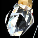 GobekUsa Gold Crystal Pendant Light Chandelier for Living Room Kitchen LED Art Deco