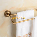 GobekUsa Brass Bathroom Set: Robe Hook, Paper Holder, Towel Bar, Soap Basket.