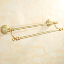 GobekUsa Gold Bathroom Accessories Set: Shelf, Towel Rack, Holder, Brush Holder, Bath Hardware