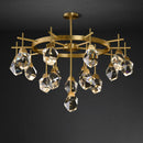 GobekUsa Diamond Crystal Stone Lustre Chandelier for Dinning Room