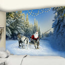 GobekUsa Christmas God Deer Tapestry: Hippie Psychedelic Bohemian Wall Hanging
