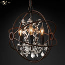 GobekUsa Crystal LED Chandelier: Contemporary Orb Pendant Light for Home Decor
