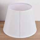 GobekUsa 30cm White Fabric Lampshade for E27 Ceramic Desk Bedside Floor Table Lamps