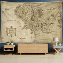 GobekUsa Antique Pirate Treasure Map Tapestry Wall Hanging Hippie Boho Decor