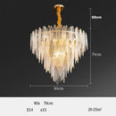 GobekUsa Art Deco Glass Iron LED Chandelier for Dinning Room