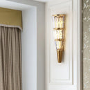 GobekUsa Crystal Torch Wall Lamp: Modern Light Luxury for Living Room, Bedroom, Study, Restaurant.