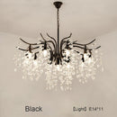GobekUsa Crystal LED Chandelier: Luxury Indoor Lighting for Home, Kitchen, Living Room
