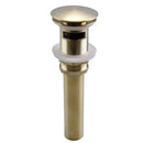 GobekUsa Brushed Gold Pop-Up Drain Stopper for Bathroom Sink Vessel Vanity