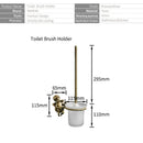 GobekUsa Classic Angel Brass Toilet Brush and Holder Set for Bathroom