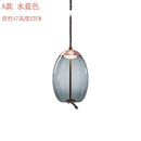GobekUsa Hemp Rope Knot Pendant Lights - Suspendu Glass Hanging Lamp
