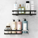 GobekUsa Black SUS 304 Bathroom Shelf Shower Storage Basket Holder for Shampoo & Bath Essentials