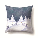 GobekUsa Christmas Deer Snow Pillow Case