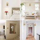 GobekUsa Crystal Wall Lamp Sconce E14 Retro Industrial Light Fixture for Home Living Room