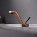 GobekUsa Black Basin Faucet: Modern Single Handle Waterfall Mixer Tap for Bathroom