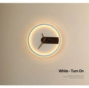 GobekUsa Aluminum Clock Wall Lamp - Modern Led Sconce Light for Home, Hotel & Aisle