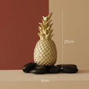 GobekUsa Golden Pineapple Figurine | Modern Nordic Home Decor & Gift